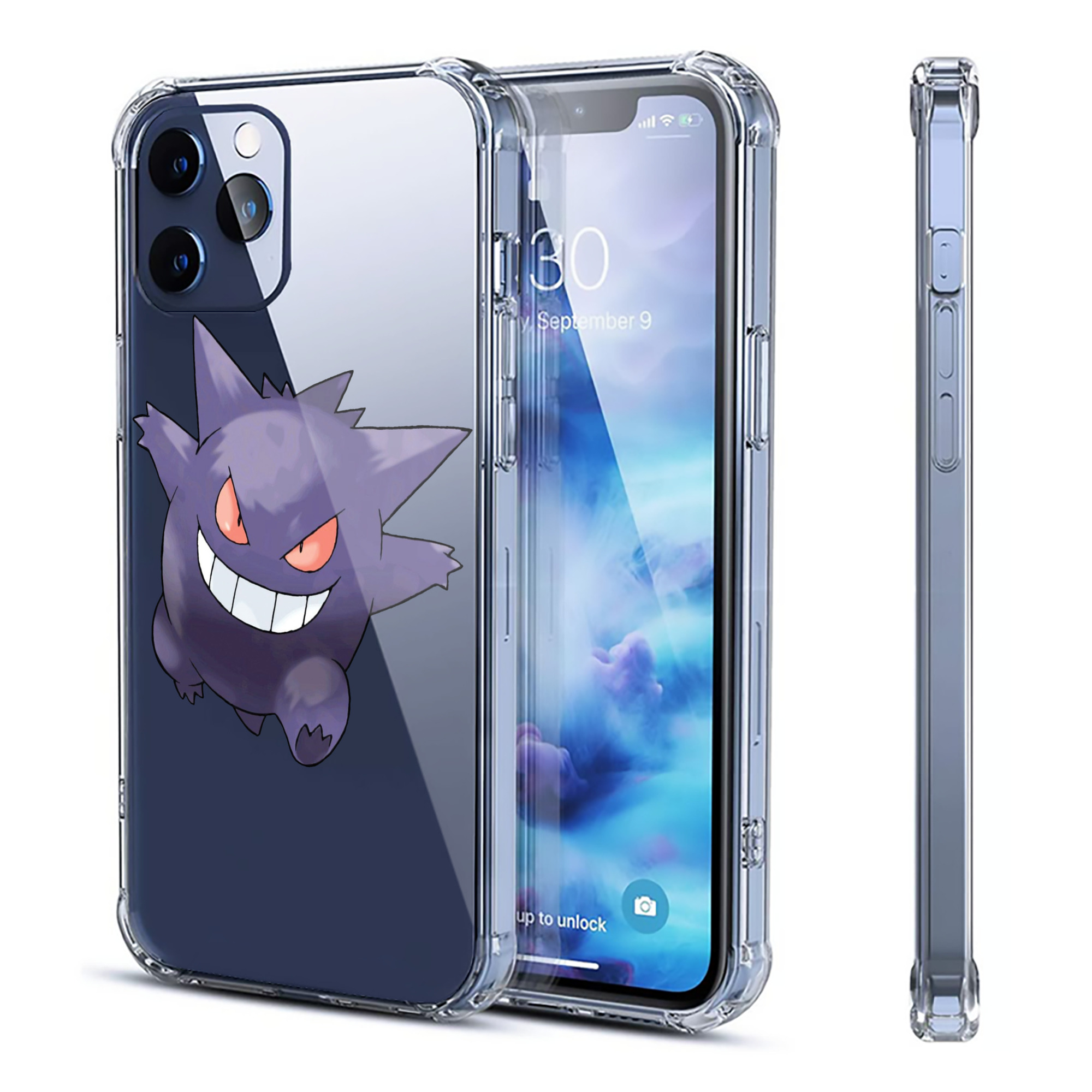（画像用） ポケットモンスター Pokémon 【iPhone 12シリーズ対応】透明スマホケース（クリアソフトケース）